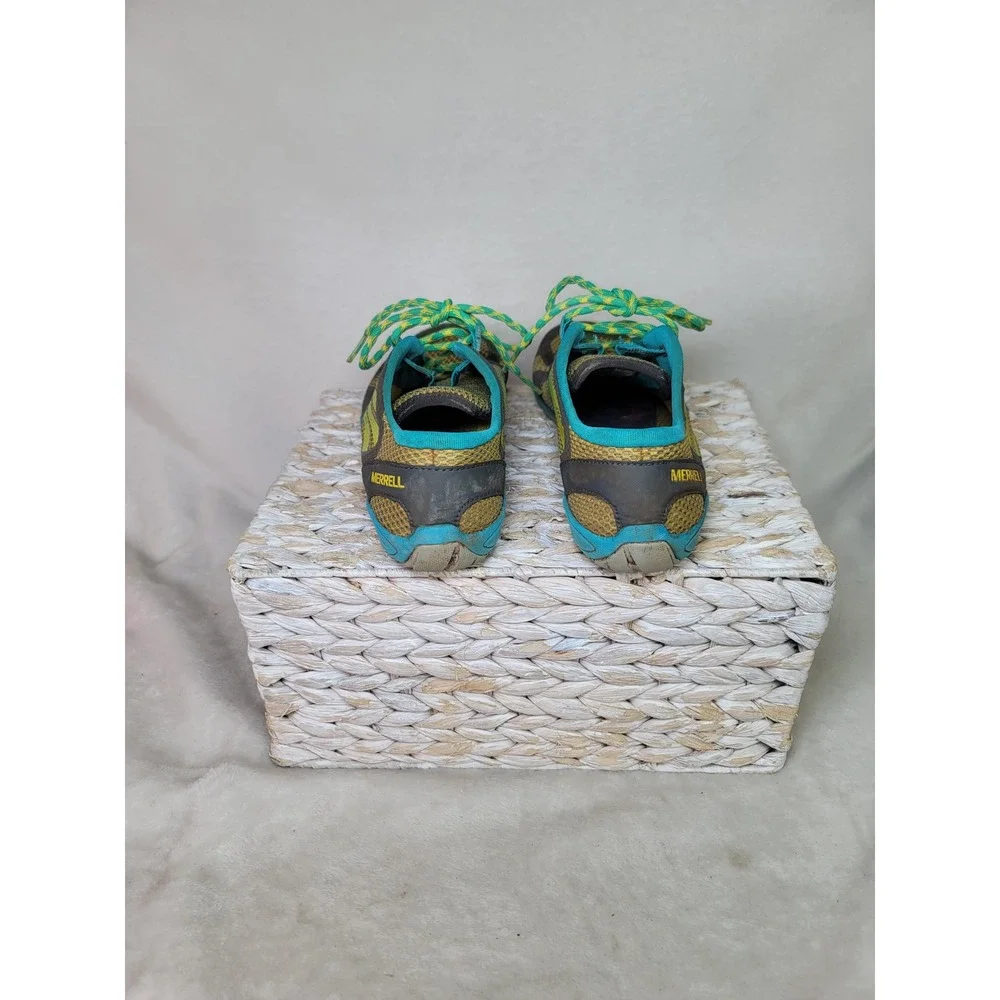Merrell Pace Glove 2 Barefoot Shoes Minimalist Womens 9 Trail Running Lemon Teal